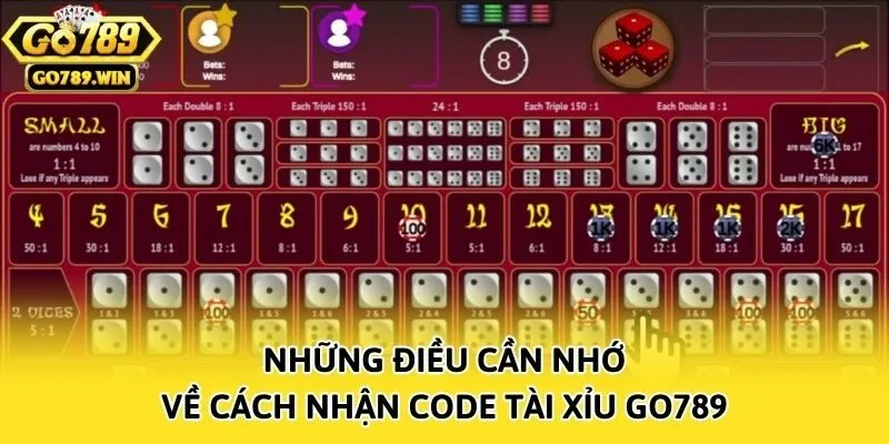Những điều cần nhớ về cách nhận code tài xỉu Go789